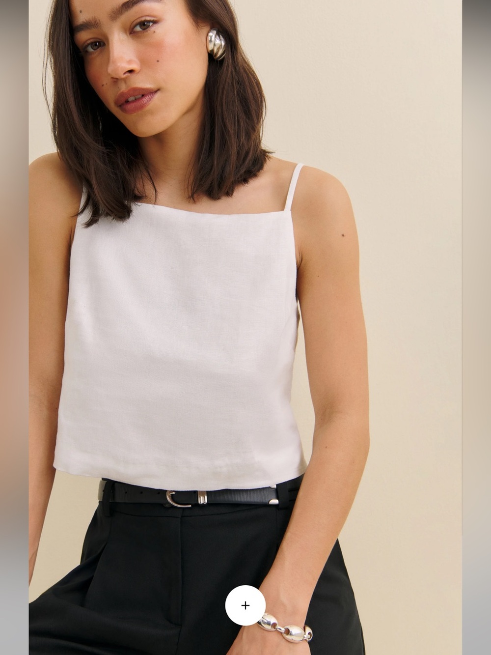 Reformation Kerri Linen Top